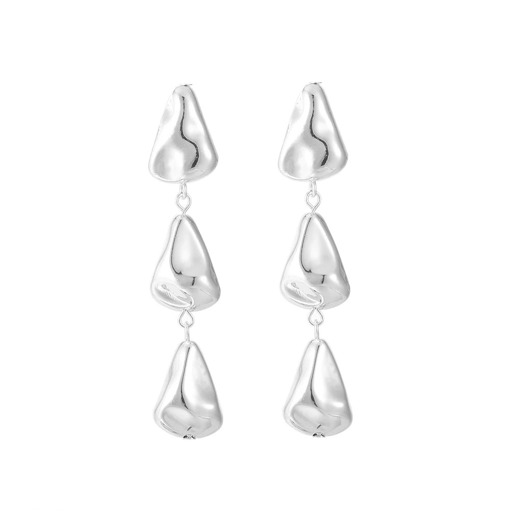

2021 CCB earrings with European and American atmosphere fashion, pendant effect earrings with pendant temperament jewelry