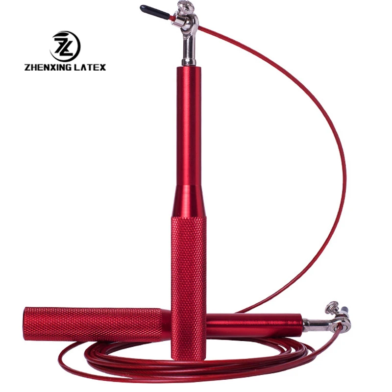 Professional Exercise Adjustable Custom Logo Gym Fitness Steel Speed Portable Detachable Skip Jump Rope