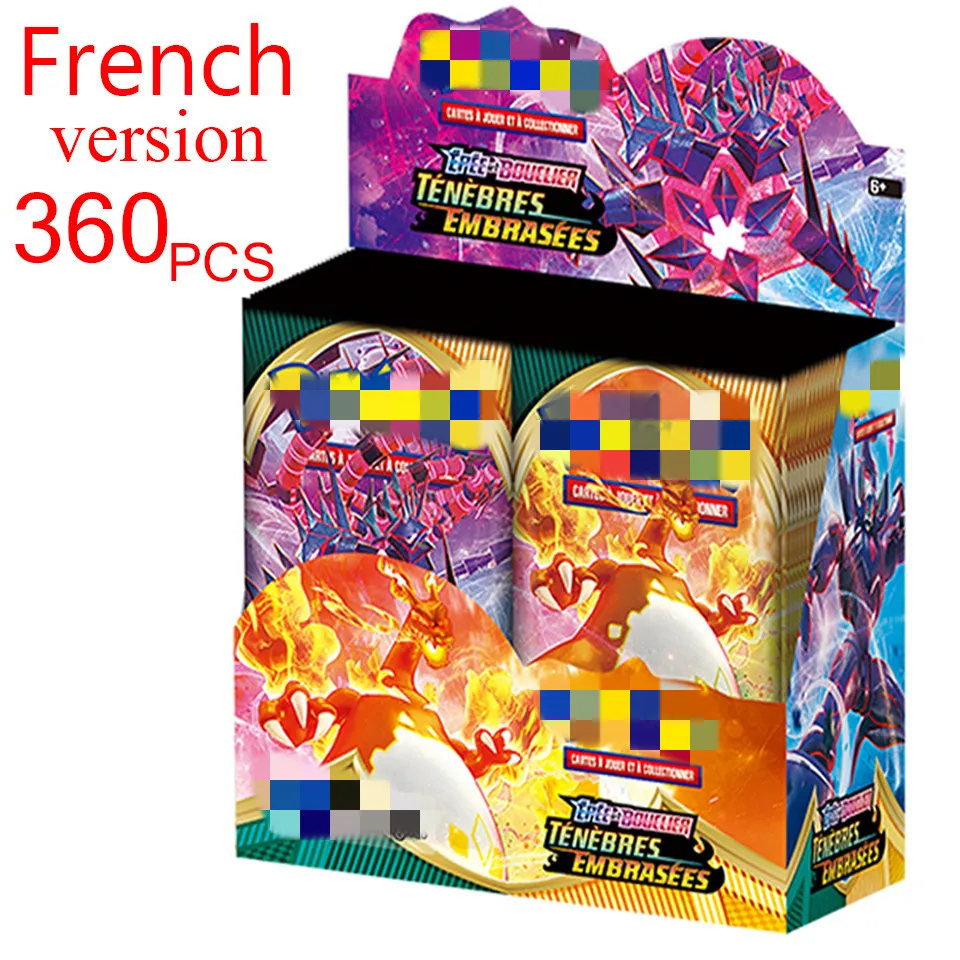 

360 French Spanish Monster Card TCG: Sun and Moon Uninterrupted Bond Bonus Box Collectible Card Game Monster Card Children's Toy