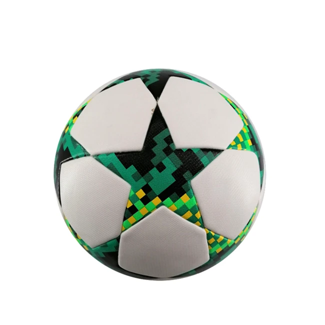 

2020 new size 4 5 professional match PU leather footbal soccer ball, Red & green