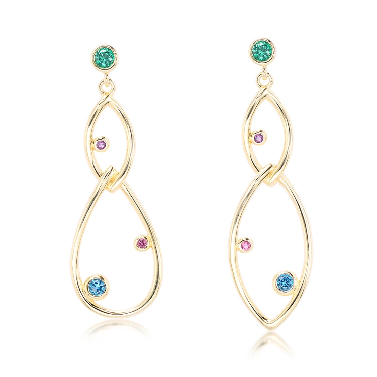 

New Design Fashion Trendy Dangle Engagement Earrings