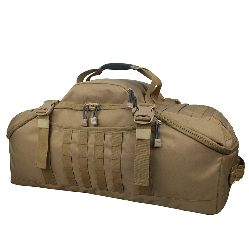

vegan duffle bag sport bag duffel military tactical backpack, Black multicam/military tactical backpack