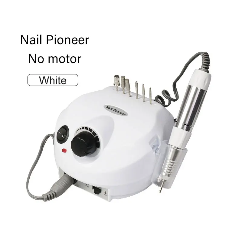 

With 6 Kind Of Drill Bits 30W Plastic Nail Pedicure Drill Machine Portable Nail Polisher, 4 colors in stock