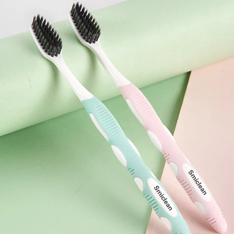 

Sanxiao group charcoal plastic toothbrush orthodontic brush toothbrush yisheng, Customized color