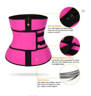 

Wholesale Custom Logo Slimming Waist Trainer Corset Black Private Label Latex Waist Trainer