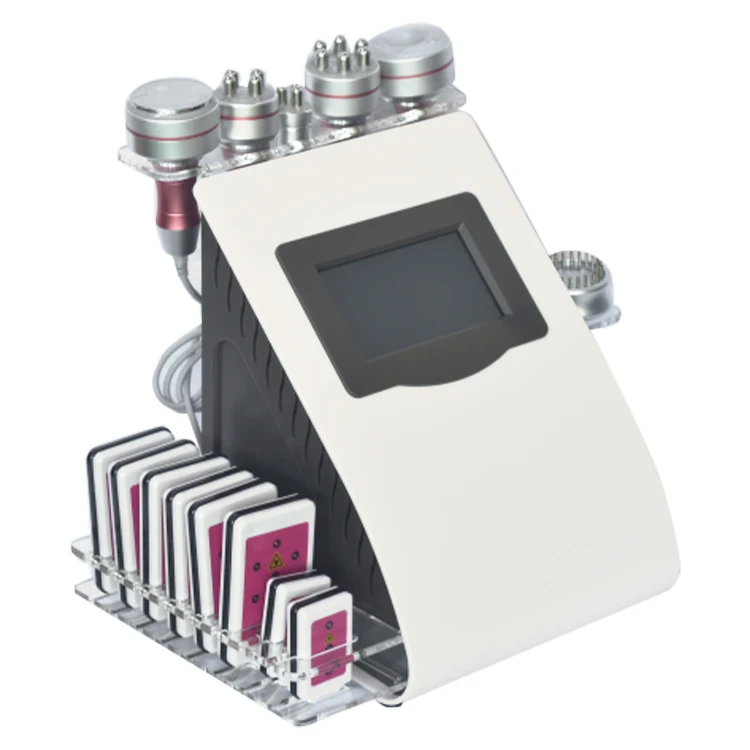 

Professional multifunction 6 in 1 facial slimming beauty device ultrasonic cavitation vacuum bipolar rf liposuction machine