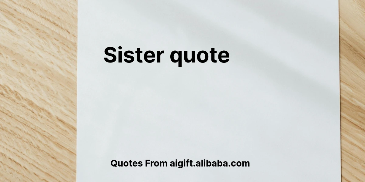 sister quote