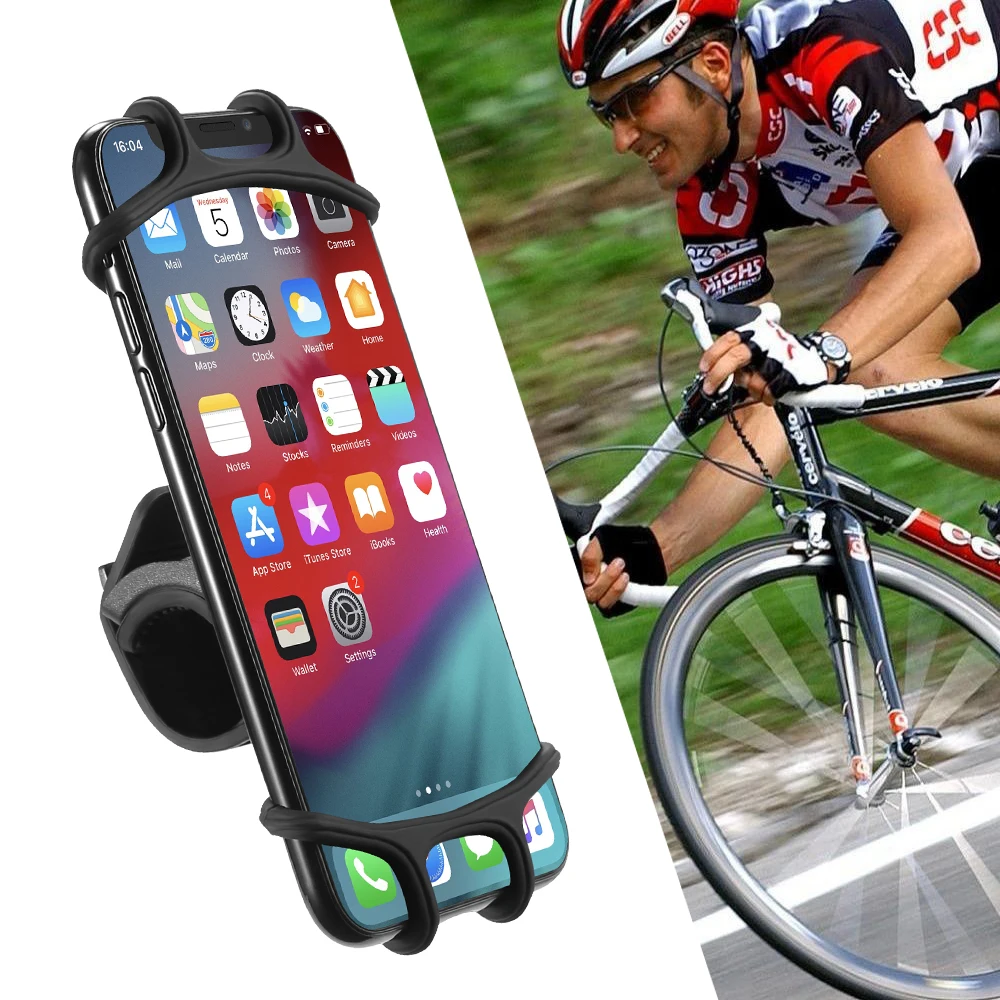 

Free Shipping 1 Sample OK FLOVEME Bike Phone Holder 360 Rotation Bike Mount Flexible Bicycle Mobile Holder Custom Accept