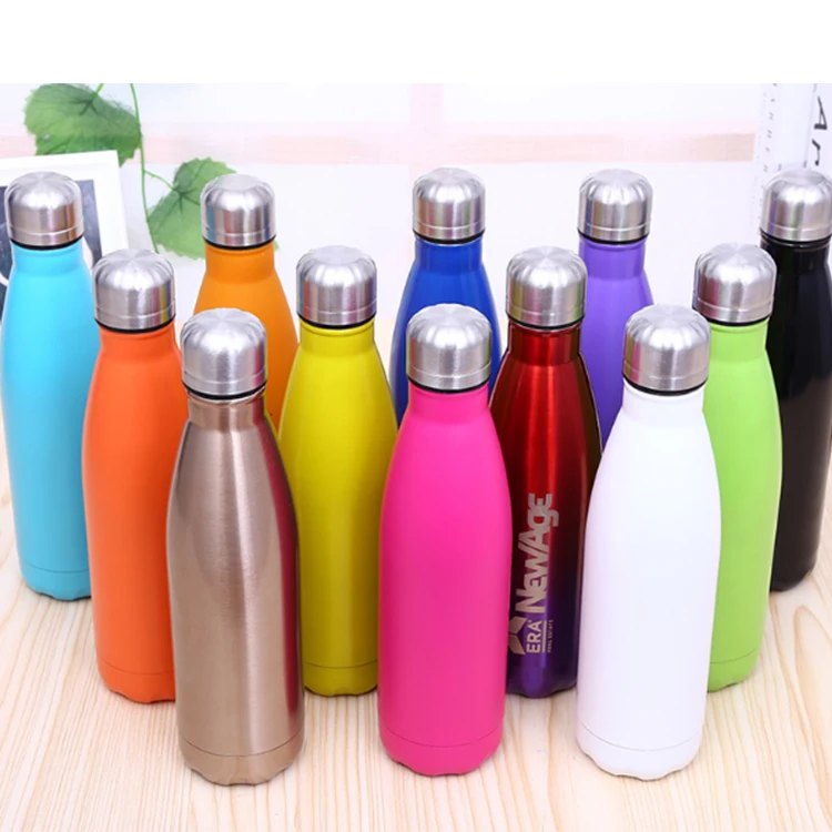 

Vacuum Flasks Cola Shape Fitness Thermo Sports Bottle Stainless Steel Water Bottle With Custom Logo, Blue, black, green and customization accepted