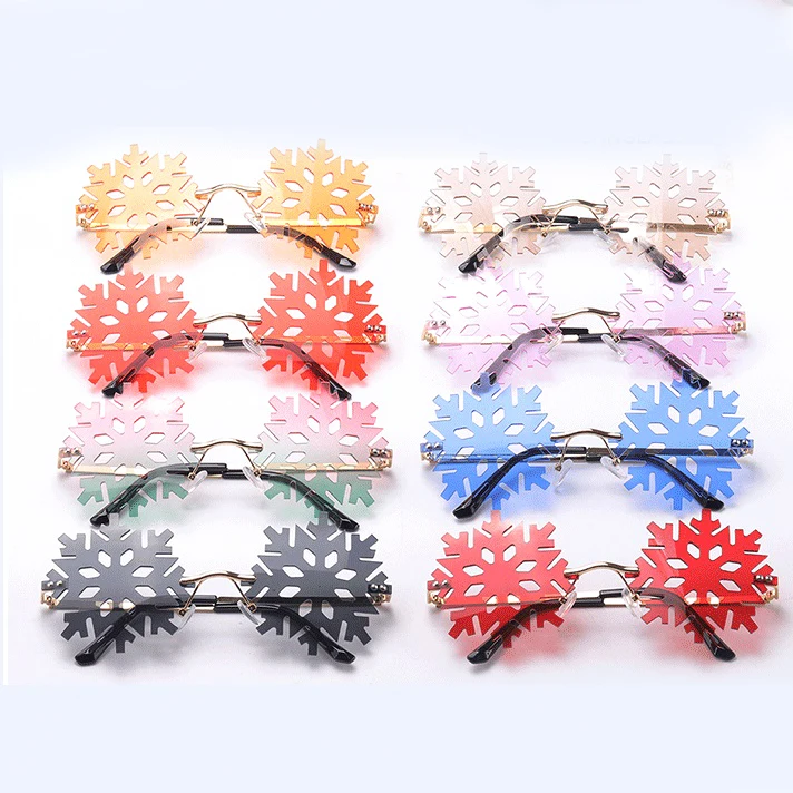 

2022 RTS Party Sunglasses Stylish Sun Glasses Snow Flake Gafas De Sol PC Sun Glasses Sunglasses for Women, Picture