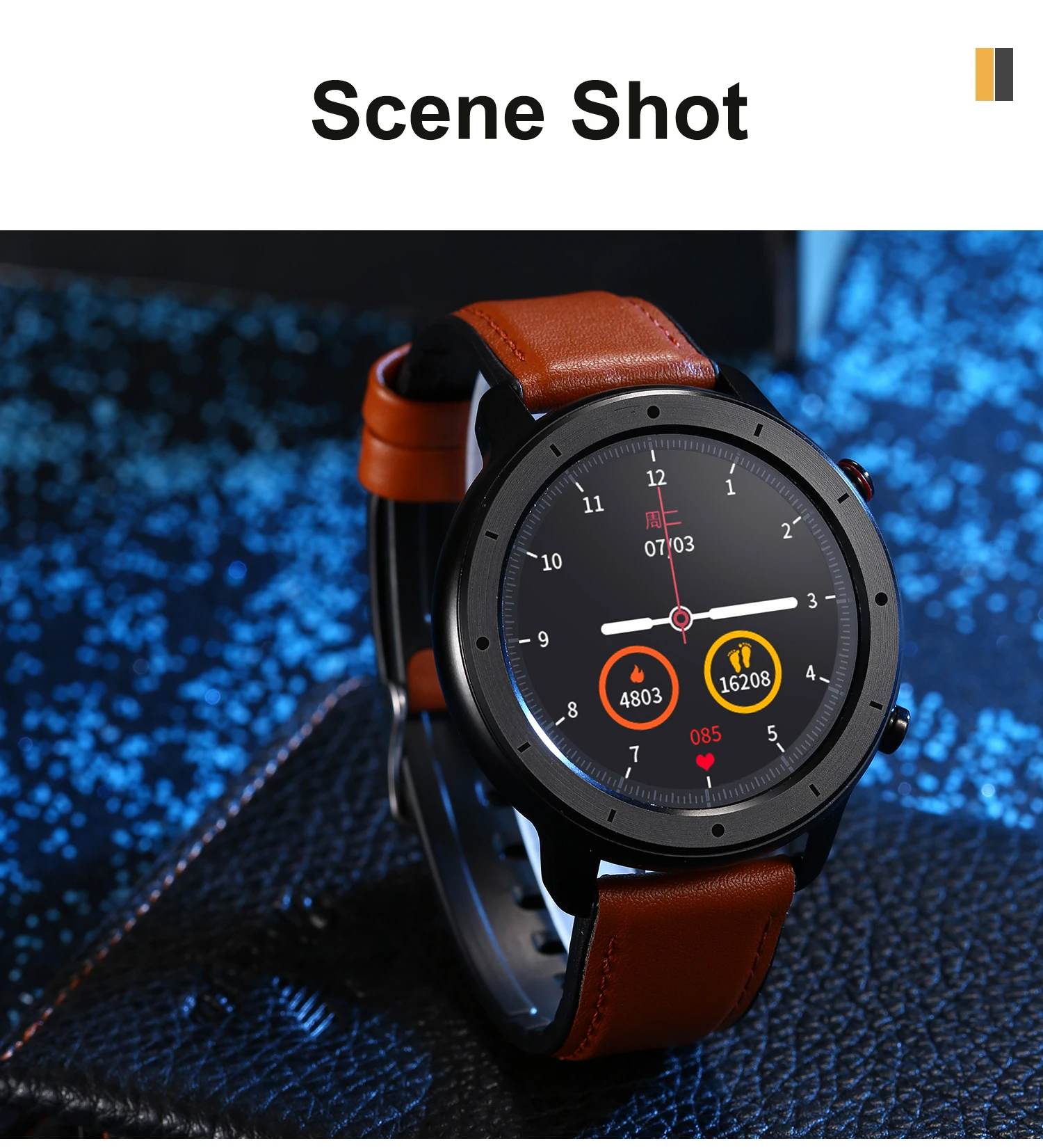 Fashion Smart Watch Bracelet T30 Tws Headset Music Player Ip67