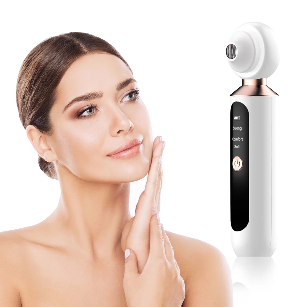 

65KPA Strong Suction Rechargeable Blackhead Remover Vacuum Magnifying Glass