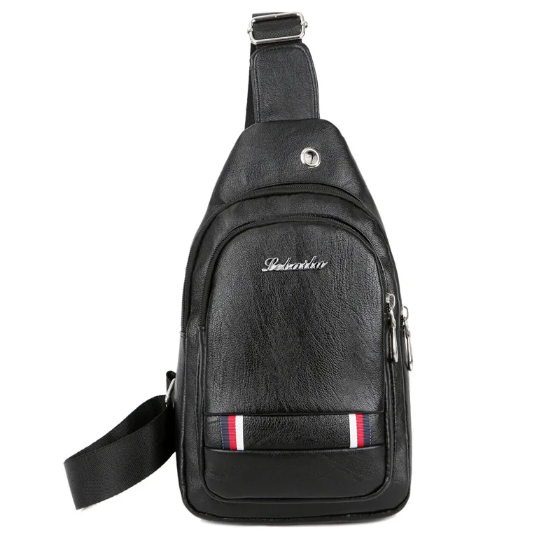 

Waterproof External Headphone Hole New Fashion Chest Bag For Men, 3 colors