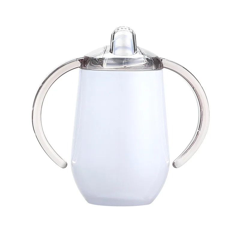 

Double Wall Nipple Cup Stainless Steel Thermo Sippy Mug with Handle