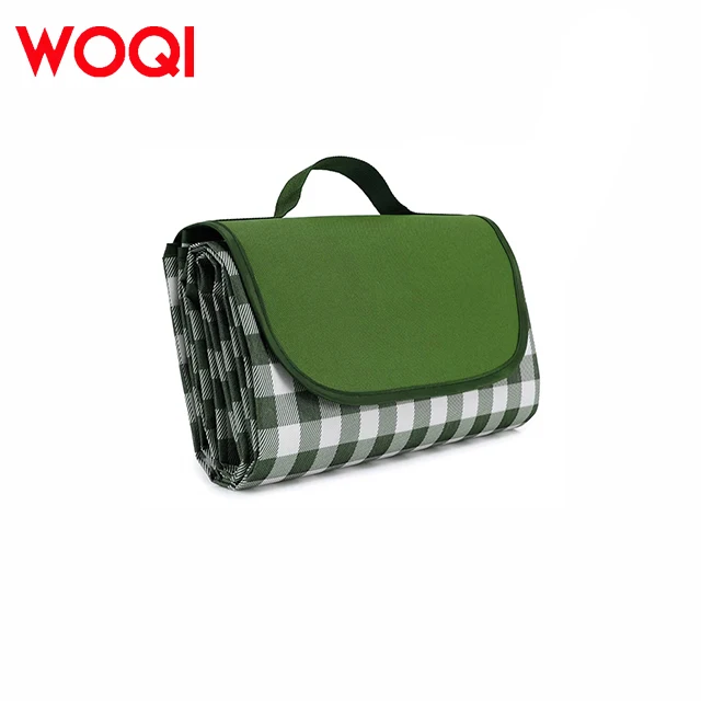 WOQI Portable Foldable 150 X 200cm Beach Mat Custom Logo Reusable Picnic Blanket Sand-Free Camping Mat with Sand Proof Feature