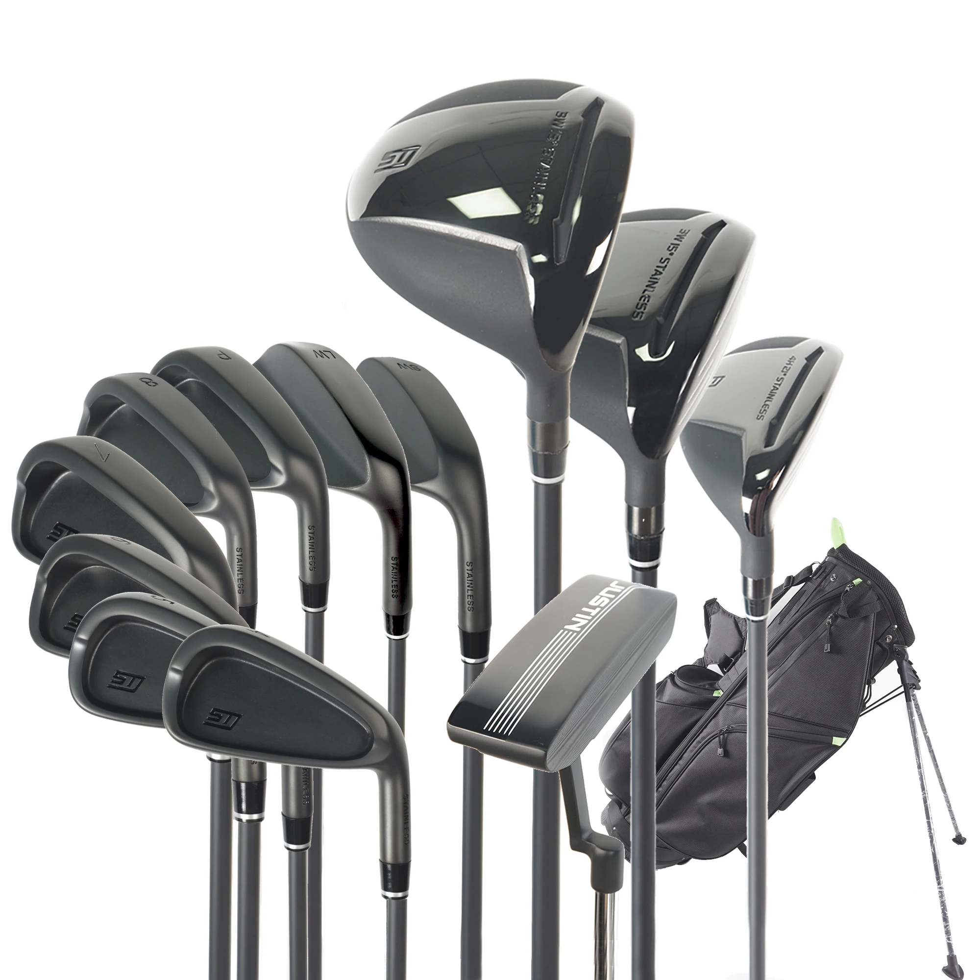 Customized Logo Golf Club Complete Set Titanium Wood Driver Forged Iron Head Manufacturer Professional Golf Clubs Set