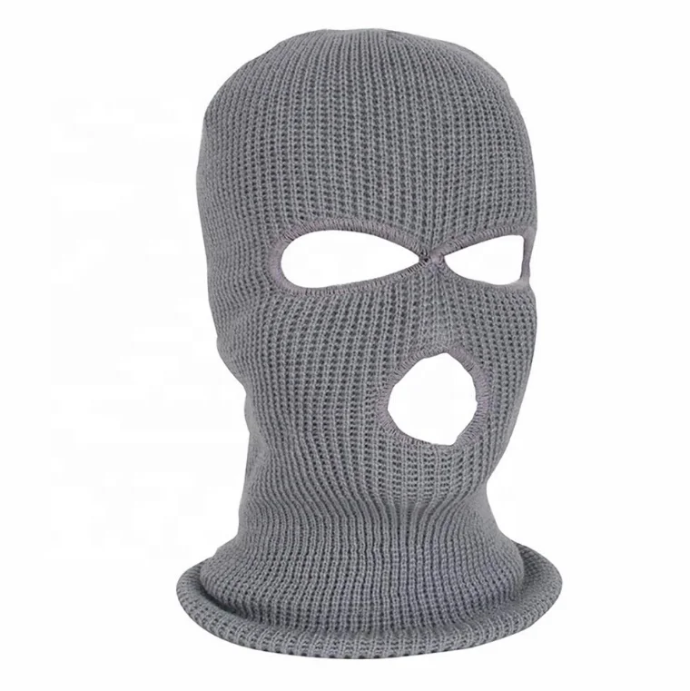 Mens/womens Black Balaclava 3 Holes Ski Face Cover - Buy Ghost Ski Face ...