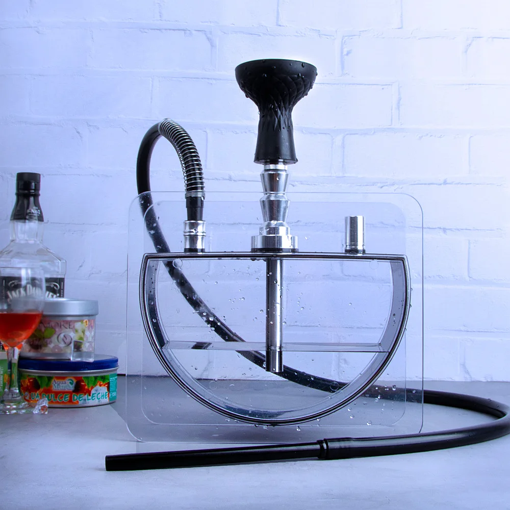 

Wholesale Golden 2021 Decorative Design Hookah Set Metal And Glass Hookah Shisha Chicha Box Huka Vandpibe Vannpipe Vattenpipa