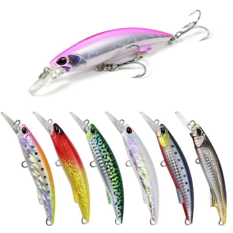 

Pesca Fishing 92mm 40g Heavy Sinking Minnow Sea Bass Fishing Lure Seawater Fish Bait Lure, 10colors