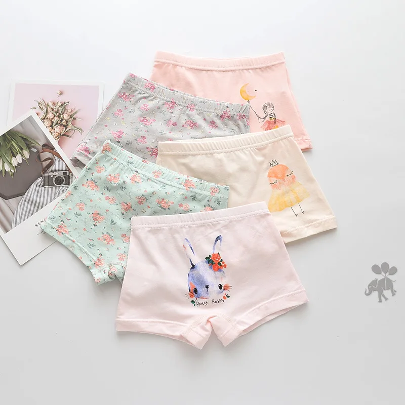 

Hot Sale Soft Cotton Baby Girl Underwear Pants Girls Panties Kids Toddlers High Quality 5 Pieces Sets Baby Boxer Briefs, Picture shown