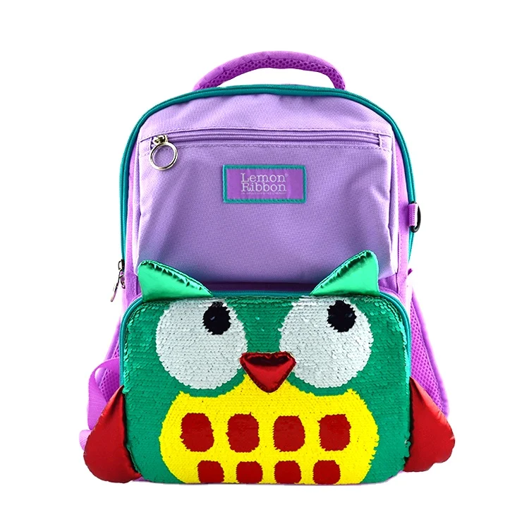 

sequin owl school backpacks bag new model nice for travel