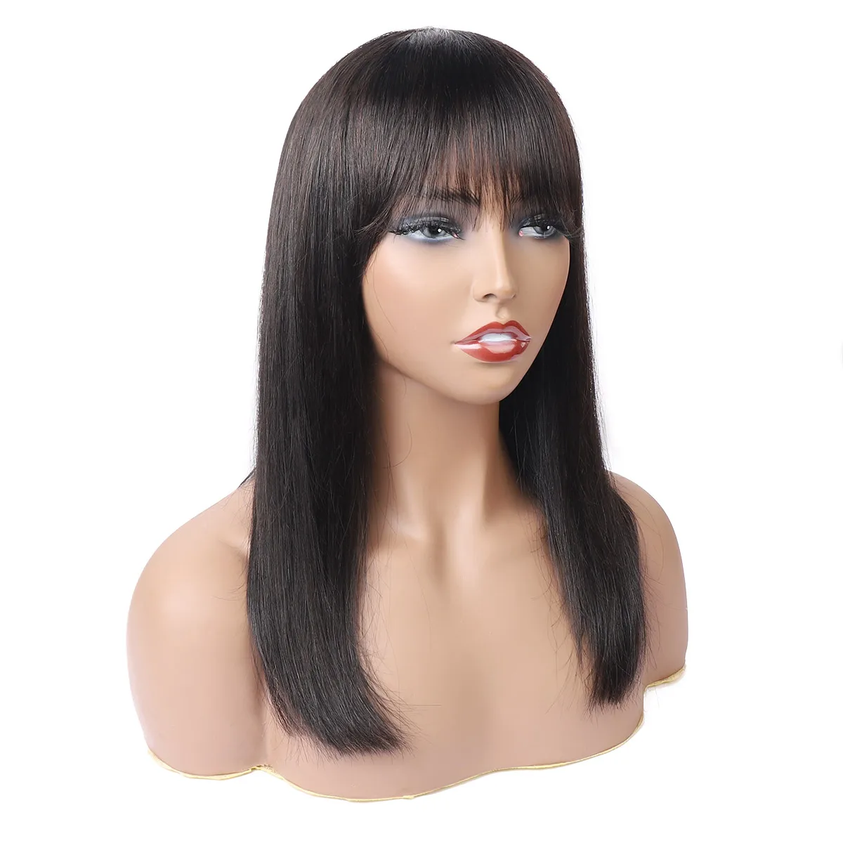 

Custom Full Human Hair Lace Frontal Full Lace Brazilian Hair 360 Human Cheap Bob Human Hair Straight Virgin Wigs For Black Women, Can be dyed