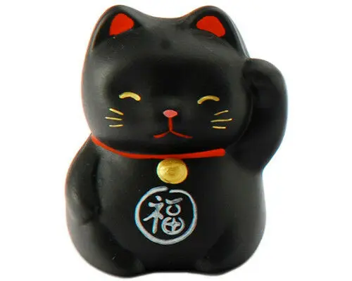 
Lucky Gold Beckoning Waving Cat of Golden Maneki Neko 