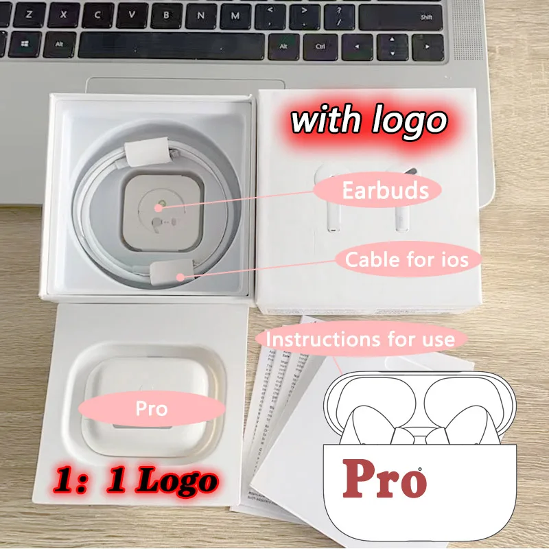 

With Logo 1:1Best Sellers Gen 3 AirPro Gen3 Wireless Headphone Tws Earphone 1562Airoha GPS Air pro 3