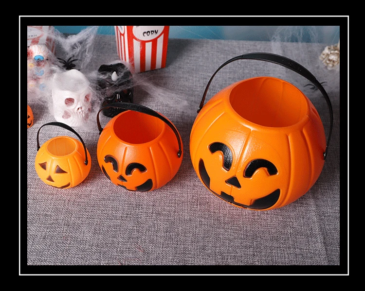 南瓜灯桶电子鬼节酒吧派对酒店晚上会场氛围装扮糖果 - buy pumpkin