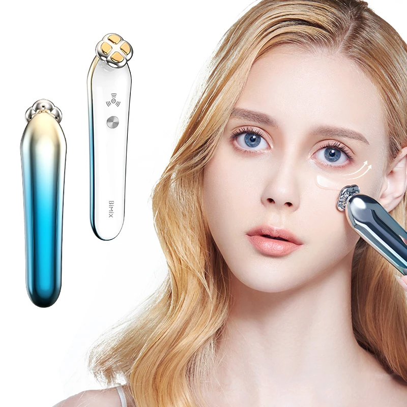 

Bimix 2022 eye lifting anti wrinkle instrument facial care massage wand home use rf ems eye face massager beauty device