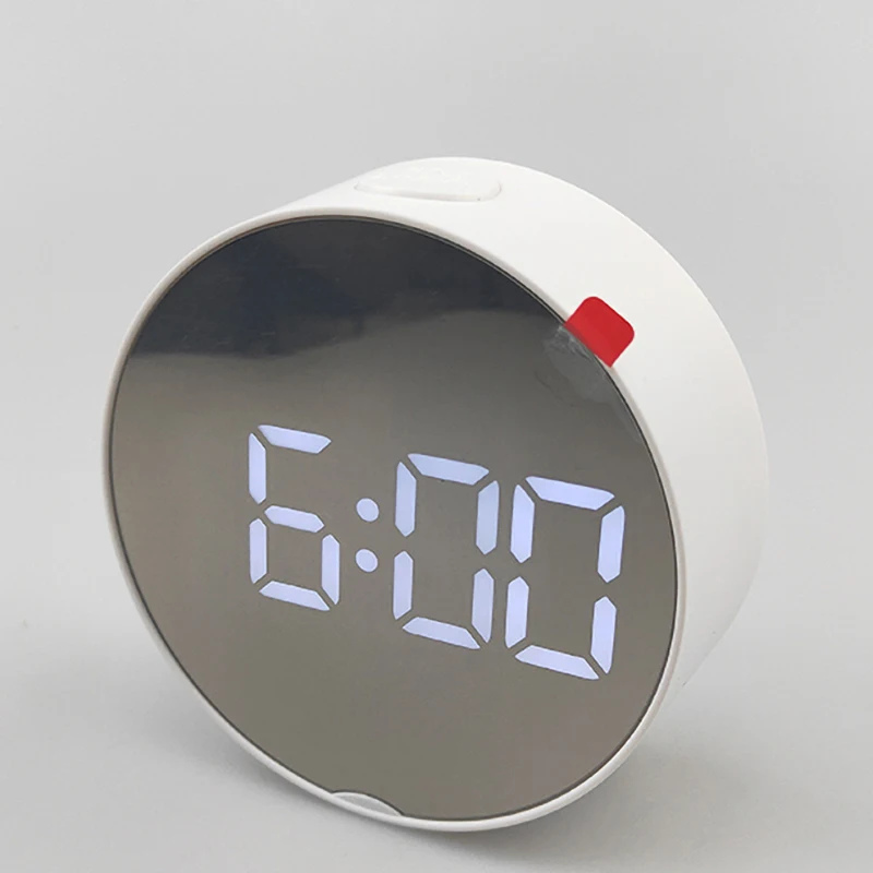 

Cute small round home office universal LED digital alarm clock