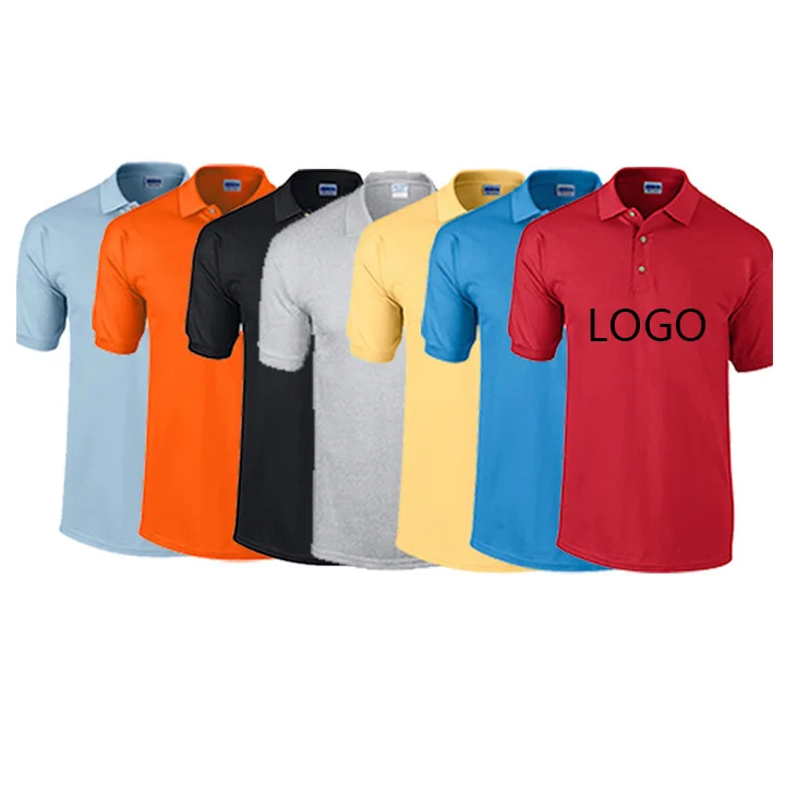 High Quality Custom Logo Polo T Shirt Unisex T-shirts Polyester/ Cotton 100% Bamboo Fiber Custom Design Causal Wear Plain Dyed
