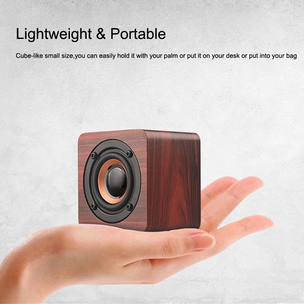2020 HIPERDEAL For Phone Samsung Mini Wireless Speaker Portable Wooden Speakers Sound Music Hand free - ANKUX.COM