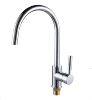 chrome surface single handle brass flexible kitchen faucet
