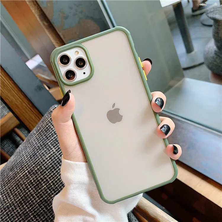 Simple Solid Color Border Phone Case For Iphone 11 Pro Max All Inclusive Transparent Anti Fall Buy Solid Color Case Anti Fall Case For Iphone 11 Simple Border Case Product On Alibaba Com