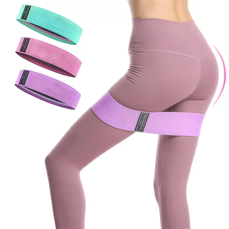 

Ship from US wholesale elastic booty band fabric fitness exercise hip resistance bands