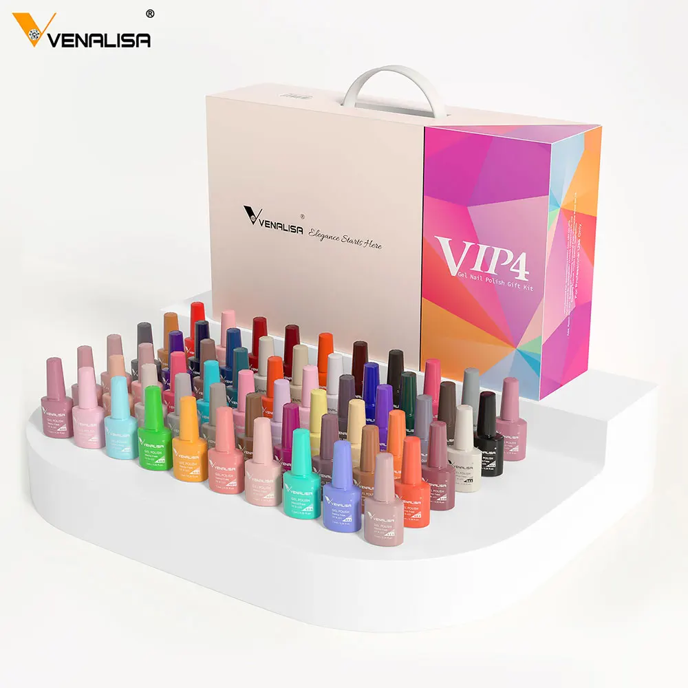 

2023 Venalisa VIP1234 Kit Acrylic Nail Gel Polish Learner UV Gel OEM Whole Set 60 Color Gel Nail Polish Private label Enamels