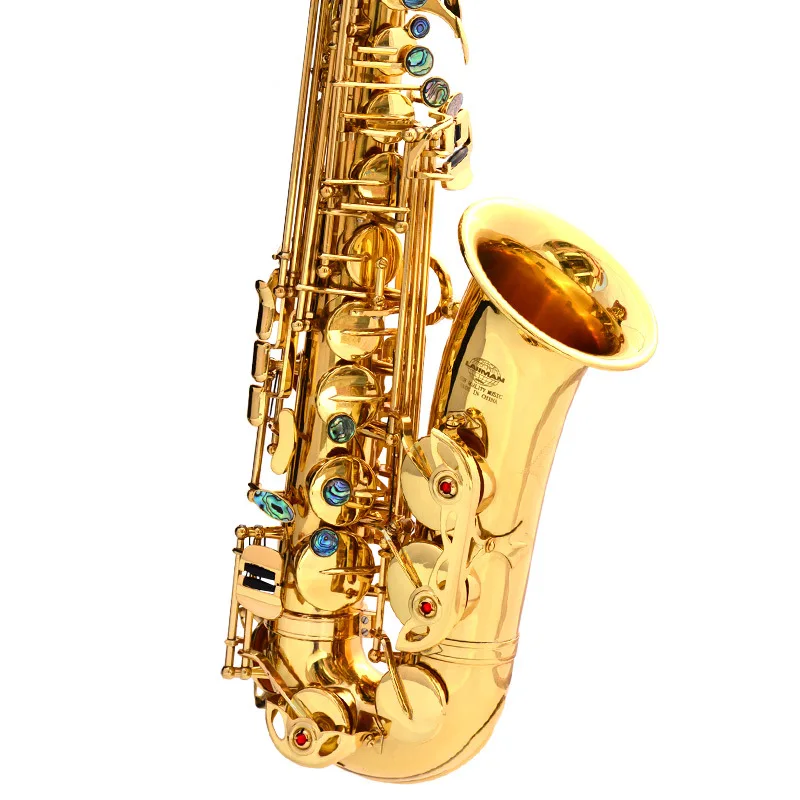 

Gold Lacquer Brass AE-802 Alto Instrument Accessories Professional Eb China Sax Saxophone Alto