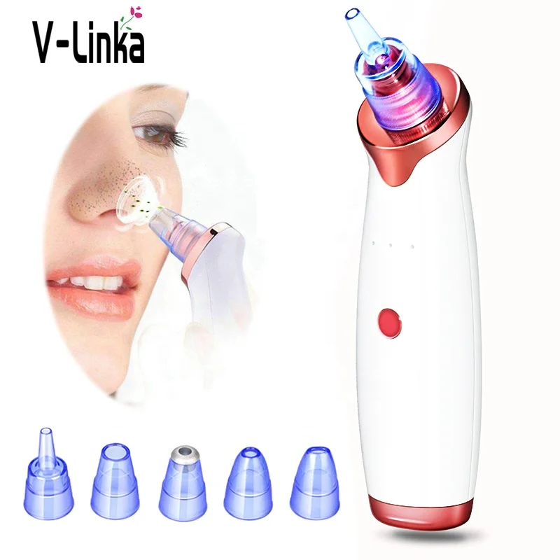 

Best Electric ultrasonic Derma Suction Facial Pore Cleaner Spa Use Skin Vacuum Blackhead Remover Vaccum Diamond with 4 Pore