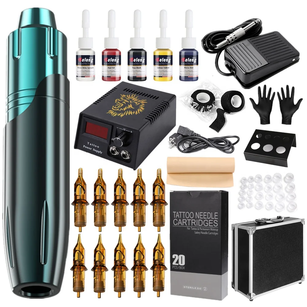 

TKL Newest design rotary motor aluminium alloy case machine pen professional tattoo kit