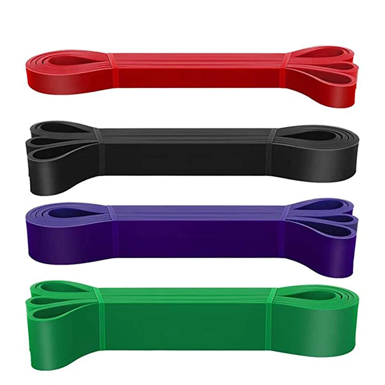 

Custom Printed Logo 100% Natural Latex Pull Up Assist Power Resistance Bands Exercise Set, Yellow, blue, red, black, green
