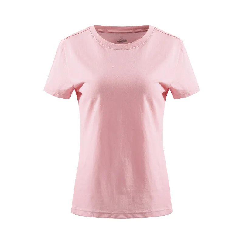 

Custom Cotton Tee Shirts Solid Fashion Women T-Shirts