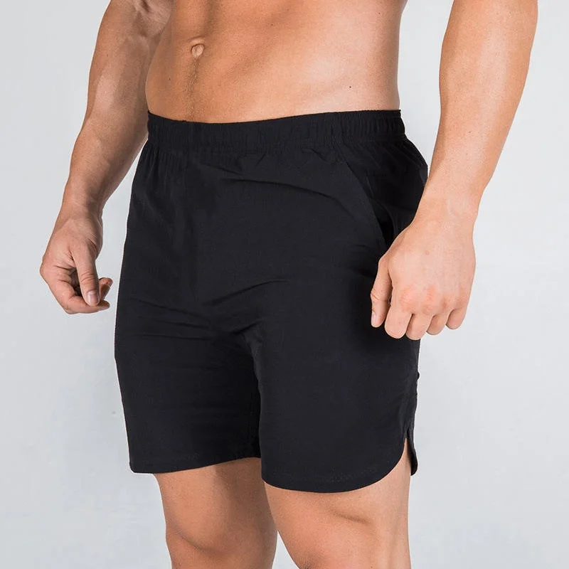 Classic Hot Sale Summer Men's Elastic Sports Beach Capris Customized Logo Breathable Quick Drying Gym Shorts