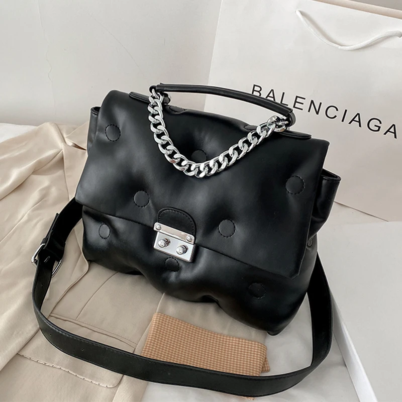 

Xinyu RTS 2021 Women Winter Retro Shoulder quilted Bag luxury designer handbag Shopper Bags Space Cotton Hand Bags
