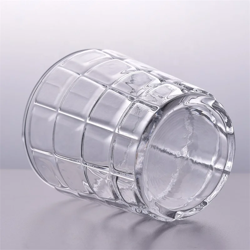 OEM Empty personalized candle container tea light glass scented candle holder party decoration in bulk