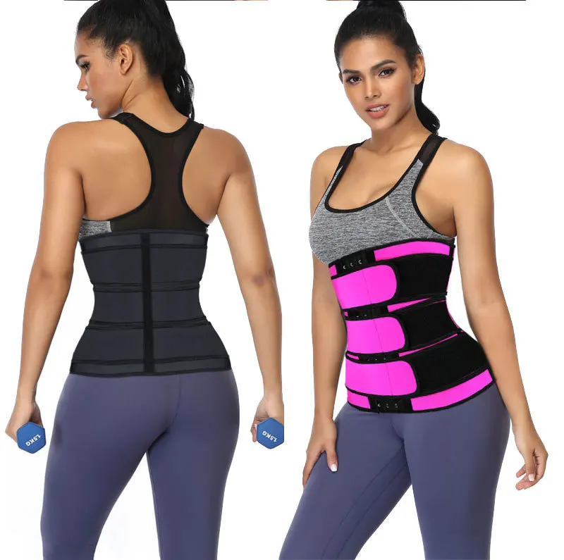 

custom plus size ladies 3 strap waist neoprene belt corset private label shaper women latex osky waist trainer