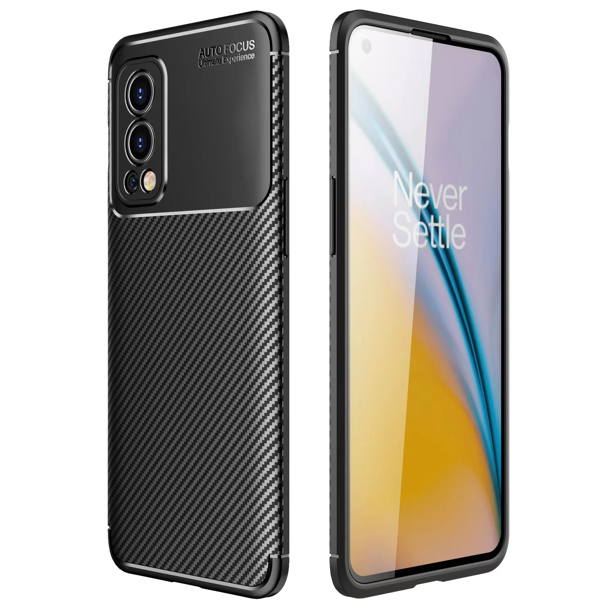 

Armor Protection Shockproof Soft TPU Bumper Carbon Fiber Mobile Phone Case For Oneplus 10T 11R Realme GT5 C53 Oppo Reno 10 Pro