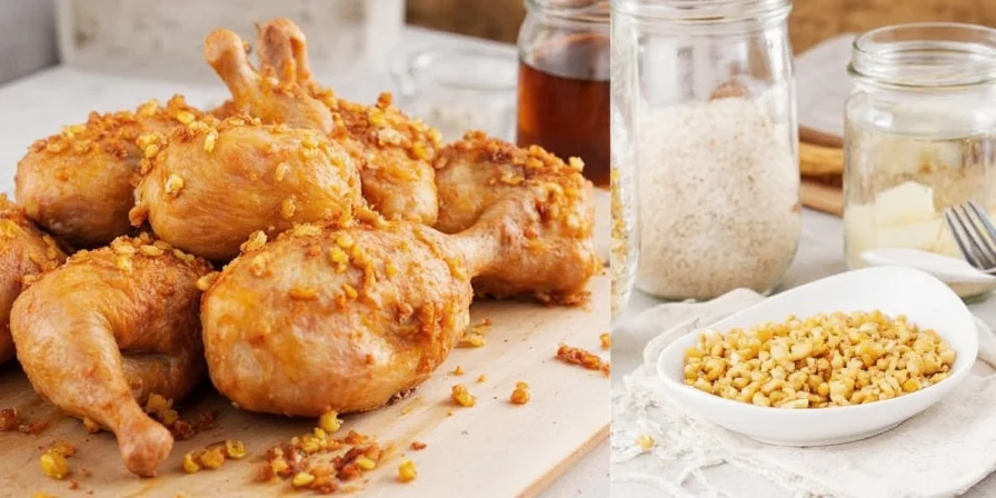 Spice rack setup for chicken dry brine
