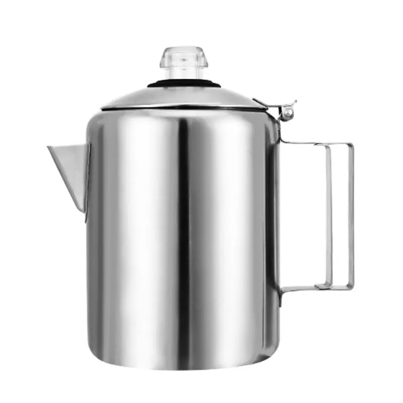 

italian camping stove all stainless steel stovetop french moka percolating coffee tea maker percolator pot filter cup for coffee