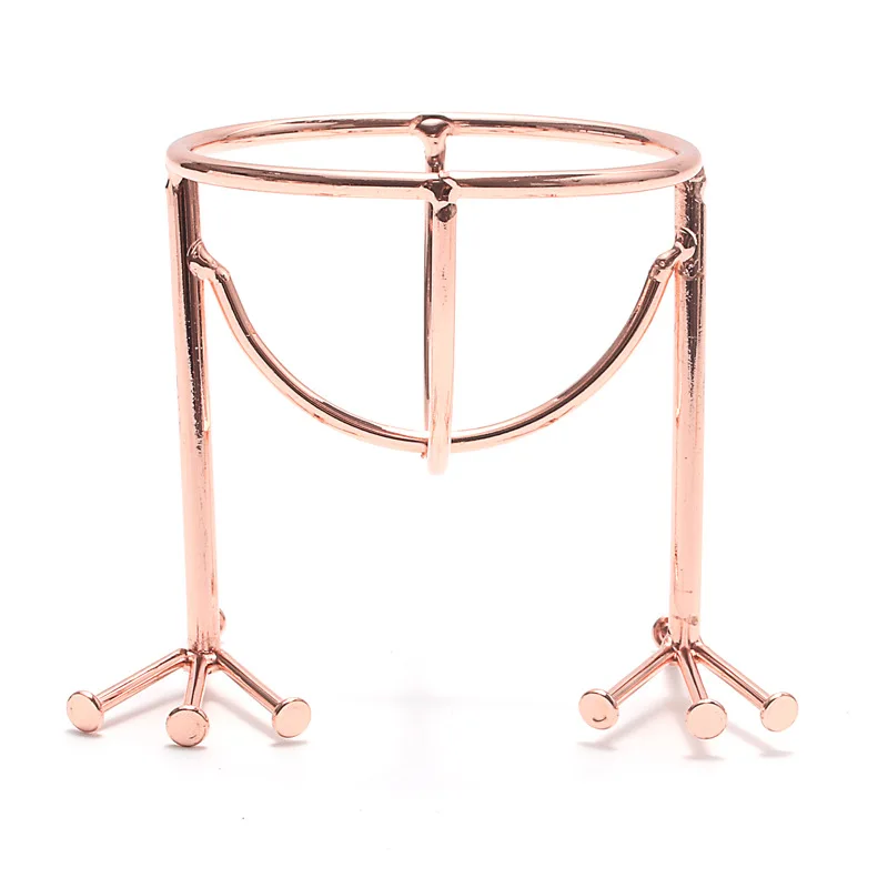 Best Selling Rose Gold Beauty Sponge Blender Holder Metal Spiral Makeup Sponge Holder Buy